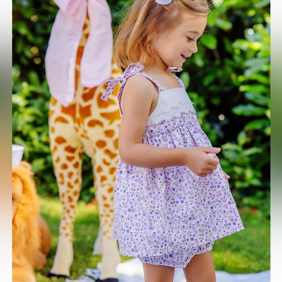 TBBC Idabelle's Bloomer Set Mountain Brook Mini Floral Worth Avenue Eyelet top - Picture 10 of 10